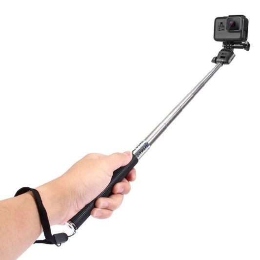 Monopié de mano extensible PULUZ para selfies, compatible con GoPro, Insta360, DJI y otras cámaras de acción. Longitud: 22.5 - 80 cm, Longitud: 22.5 - 100 cm - ORIWHIZ. Accesorios para DJI e Insta360. Palo extensible. PULUZ
