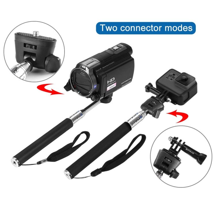 PULUZ Extendable Handheld Selfie Monopod for GoPro, Insta360, DJI and Other Action Cameras, Length: 22.5 - 80cm, Length: 22.5 - 100cm - ORIWHIZDJI & Insta360 AccessoriesExtendable PolePULUZ