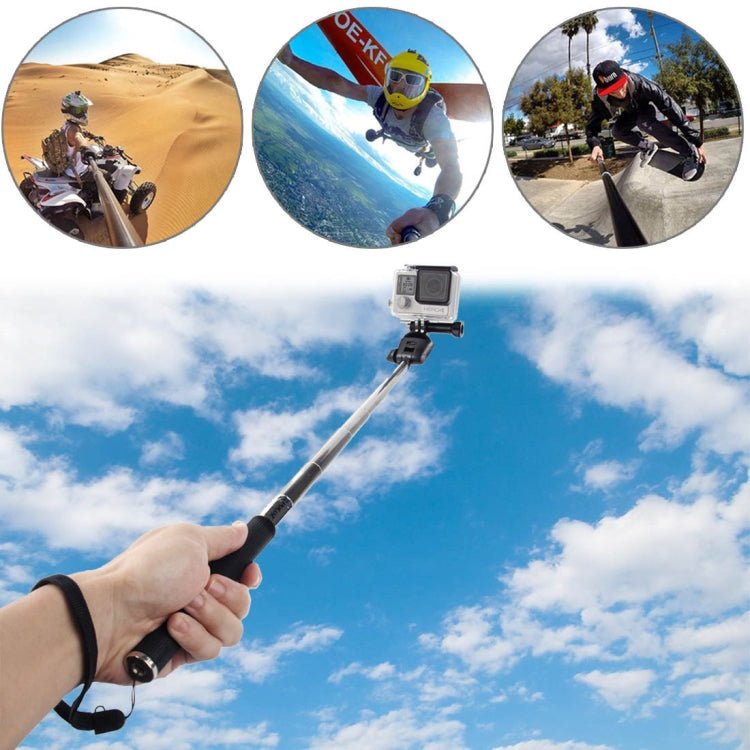 PULUZ Extendable Handheld Selfie Monopod for GoPro, Insta360, DJI and Other Action Cameras, Length: 22.5 - 80cm, Length: 22.5 - 100cm - ORIWHIZDJI & Insta360 AccessoriesExtendable PolePULUZ
