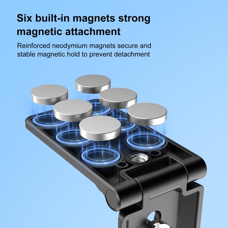 PULUZ Folding Magnetic Mount Base L Bracket For Insta360 X4 / X5 / DJI Pocket 3, For Insta360 X4 / X5 / DJI Pocket 3 - ORIWHIZDJI & Insta360 AccessoriesInsta360 X SeriesMounts