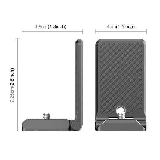 قاعدة تثبيت مغناطيسية قابلة للطي من PULUZ على شكل حرف L لكاميرات Insta360 X4 / X5 / DJI Pocket 3، ملحقات ORIWHIZDJI وInsta360، حوامل سلسلة X لكاميرات Insta360