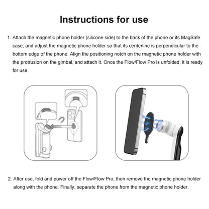 PULUZ For Insta360 FLow Gimbal Magnetic MagSafe Adapter Phone Holder - ORIWHIZDJI & Insta360 AccessoriesOther Insta360 AccessoriesPULUZ