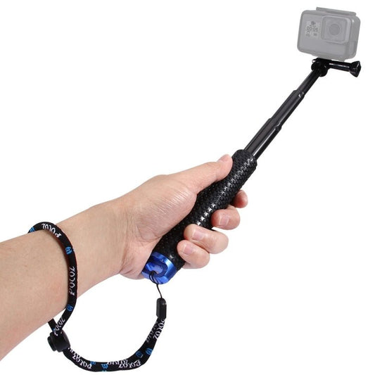 Monopié extensible de mano PULUZ para GoPro, Insta360, DJI y otras cámaras de acción, longitud: 19 - 49 cm, longitud: 19 - 49 cm - ORIWHIZ Accesorios DJI e Insta360 Palo extensible PULUZ