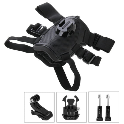 PULUZ Hound Dog Fetch Harness Adjustable Chest Strap Mount for GoPro, Insta360, DJI and Other Action Cameras, Dog Chest Strap - ORIWHIZChest BeltDJI & Insta360 AccessoriesPULUZ