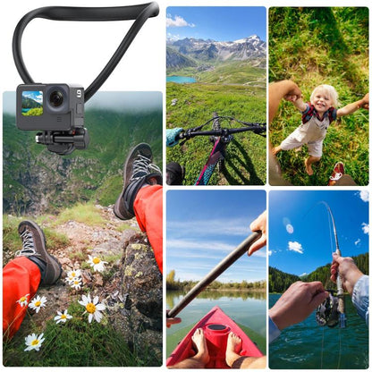 PULUZ Lazy Neck Bracket Magnetic Quick Release POV View Mount - ORIWHIZDJI & Insta360 AccessoriesNeck MountPULUZ