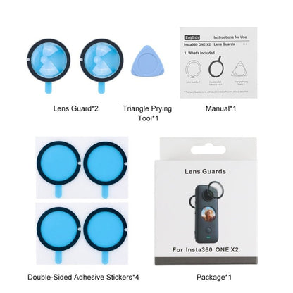 PULUZ Lens Guard PC Protective Cover for Insta360 One X2, Lens Guard For Insta360 ONE X2 - ORIWHIZDJI & Insta360 AccessoriesInsta360 X SeriesProtection & Cases