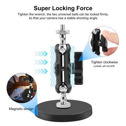 PULUZ Magnetic Pea - Style Clip Mount Holder with Mount Adapter & Long Screw, Magnetic Pea - Style Clip - ORIWHIZDJI & Insta360 AccessoriesHelmet MountPULUZ