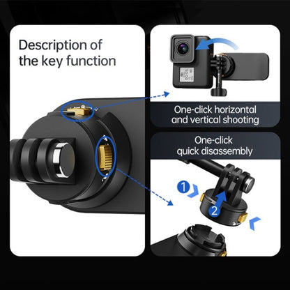 PULUZ Magnetic Quick Release Backpack Strap Clip - ORIWHIZBackpack ClipDJI & Insta360 AccessoriesPULUZ