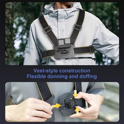 PULUZ Magnetic Quick - release Chest Strap Harness Belt, Chest Strap - ORIWHIZChest BeltDJI & Insta360 AccessoriesPULUZ