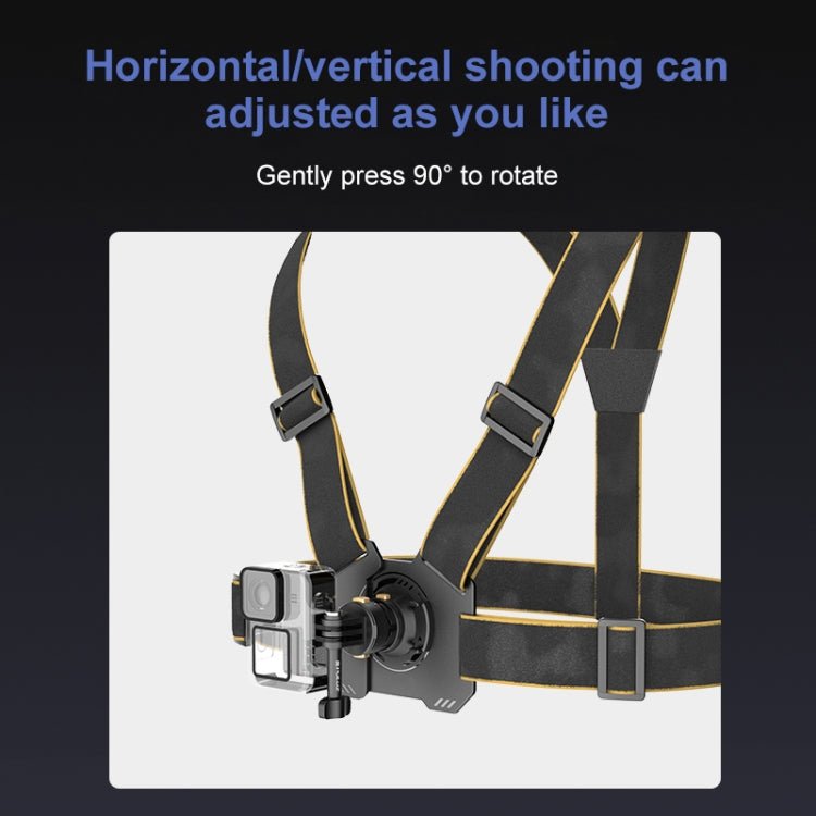 PULUZ Magnetic Quick - release Chest Strap Harness Belt, Chest Strap - ORIWHIZChest BeltDJI & Insta360 AccessoriesPULUZ