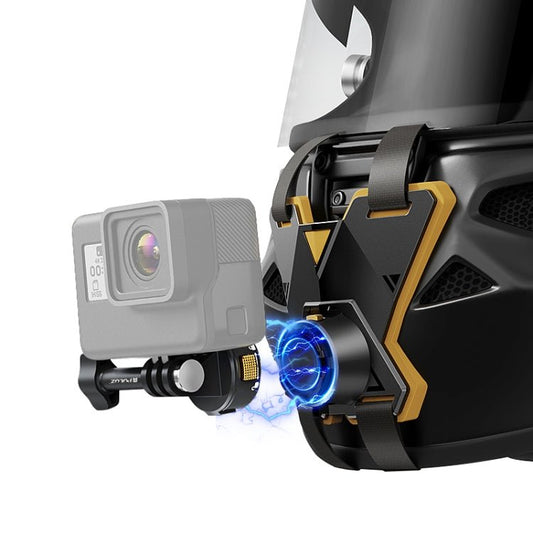 Support magnétique à dégagement rapide pour jugulaire de casque de moto PULUZ, jugulaire de casque - Accessoires ORIWHIZDJI et Insta360 Support de casque PULUZ