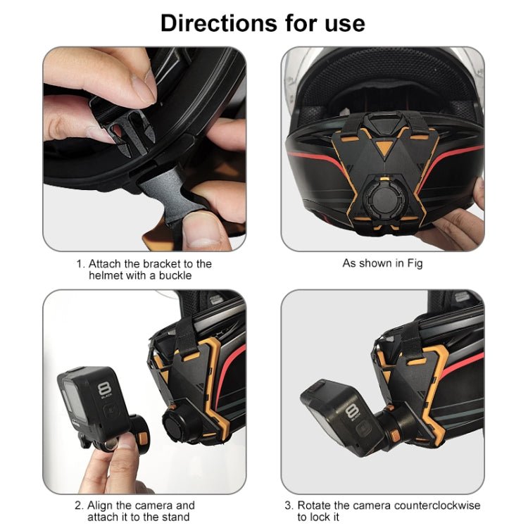PULUZ Magnetic Quick Release Motorcycle Helmet Chin Strap Mount, Helmet Chin Strap - ORIWHIZDJI & Insta360 AccessoriesHelmet MountPULUZ