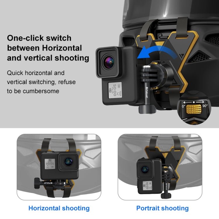 PULUZ Magnetic Quick Release Motorcycle Helmet Chin Strap Mount, Helmet Chin Strap - ORIWHIZDJI & Insta360 AccessoriesHelmet MountPULUZ