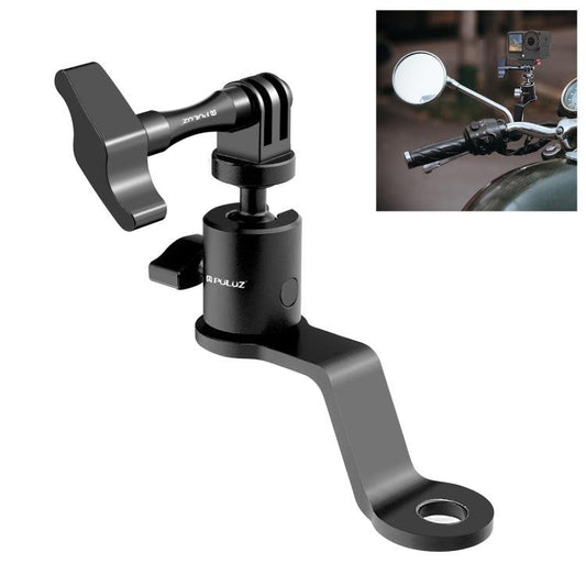 Soporte para cámara de acción de aleación de aluminio para espejo retrovisor de motocicleta PULUZ, soporte para espejo retrovisor - Accesorios ORIWHIZDJI e Insta360Otros soportesPULUZ