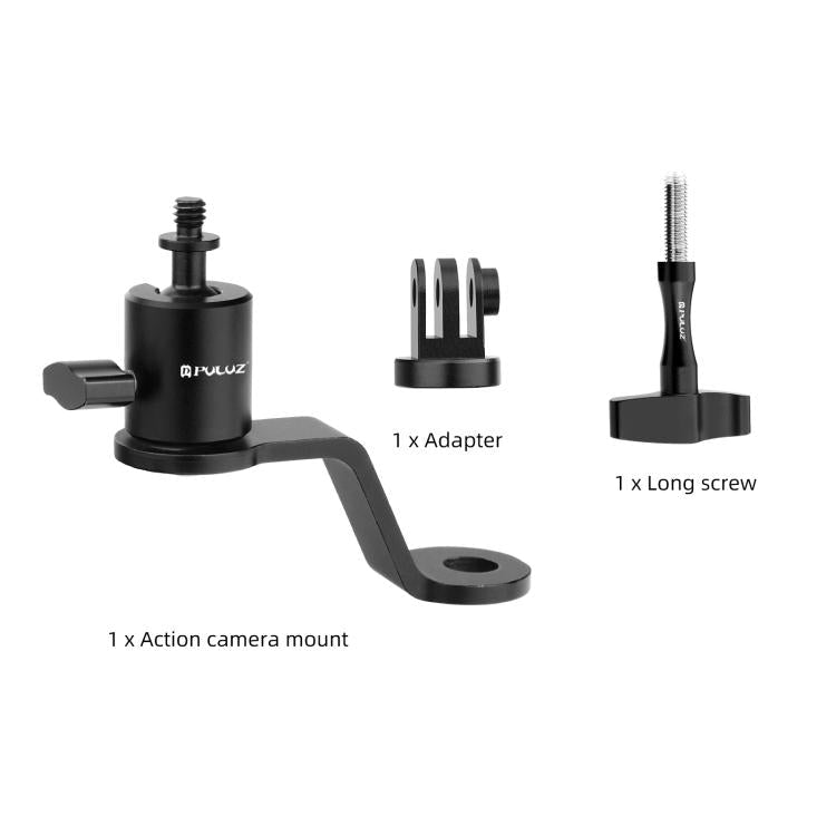 PULUZ Motorcycle Rearview Mirror Aluminum Alloy Action Camera Holder Mount, Rearview Mirror Mount - ORIWHIZDJI & Insta360 AccessoriesOther MountPULUZ