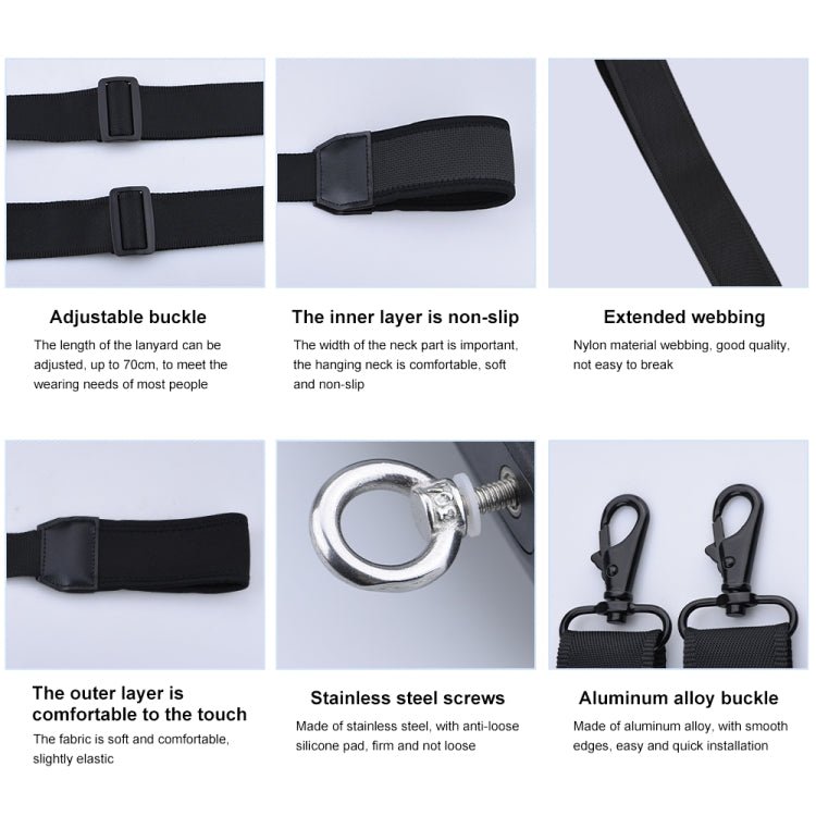 PULUZ Neck Lanyard Strap for DJI Mini 3 Pro / Air 2S / Air 2 / Mavic 2 Screen Remote Control, For DJI Mini 3 Pro / Air 2S / Air 2 / Mavic 2 Screen Remote Control - ORIWHIZDJI & Insta360 AccessoriesDJI Controller AccessoriesPULUZ