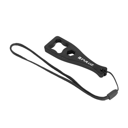 Llave de mariposa de plástico PULUZ con cordón para GoPro, Insta360, DJI y otras cámaras de acción, llave (material PVC) negra - Accesorios ORIWHIZDJI e Insta360PULUZTools