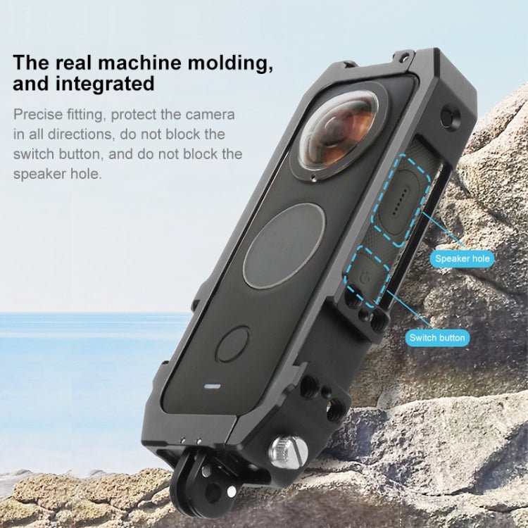 PULUZ Protective Cage Rig Housing Frame with Cold Shoe Mounts & Magnetic Folding Tripod Adapter for Insta360 ONE X2, Cage For Insta360 ONE X2 - ORIWHIZDJI & Insta360 AccessoriesInsta360 X SeriesProtection & Cases