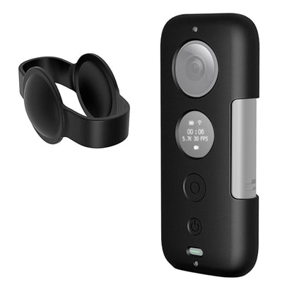 PULUZ Silicone Protective Case with Lens Cover for Insta360 ONE X, For Insta360 ONE X(Black), For Insta360 ONE X(Red) - ORIWHIZDJI & Insta360 AccessoriesInsta360 X SeriesProtection & Cases