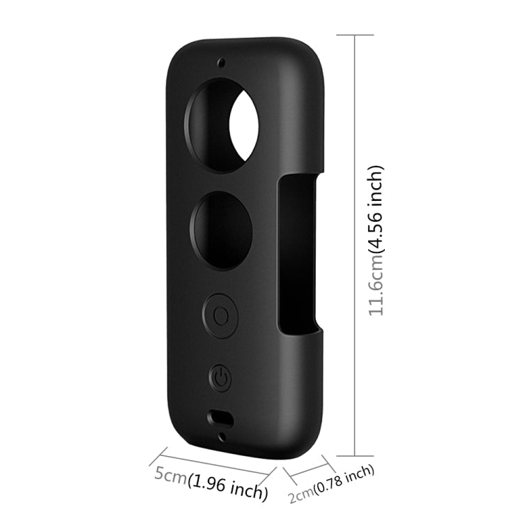 PULUZ Silicone Protective Case with Lens Cover for Insta360 ONE X, For Insta360 ONE X(Black), For Insta360 ONE X(Red) - ORIWHIZDJI & Insta360 AccessoriesInsta360 X SeriesProtection & Cases
