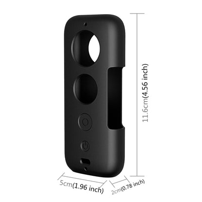 PULUZ Silicone Protective Case with Lens Cover for Insta360 ONE X, For Insta360 ONE X(Black), For Insta360 ONE X(Red) - ORIWHIZDJI & Insta360 AccessoriesInsta360 X SeriesProtection & Cases