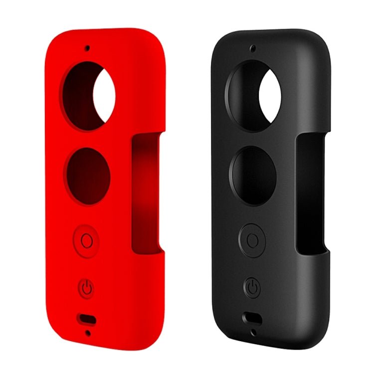 PULUZ Silicone Protective Case with Lens Cover for Insta360 ONE X, For Insta360 ONE X(Black), For Insta360 ONE X(Red) - ORIWHIZDJI & Insta360 AccessoriesInsta360 X SeriesProtection & Cases