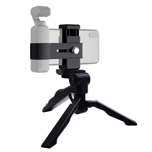 PULUZ Smartphone Fixing Clamp 1/4 inch Holder Mount Bracket + Grip Folding Tripod Mount Kits for DJI OSMO Pocket / Pocket 2, Clamp+Tripod - ORIWHIZDJI & Insta360 AccessoriesMount & HolderOsmo Pocket Accessories