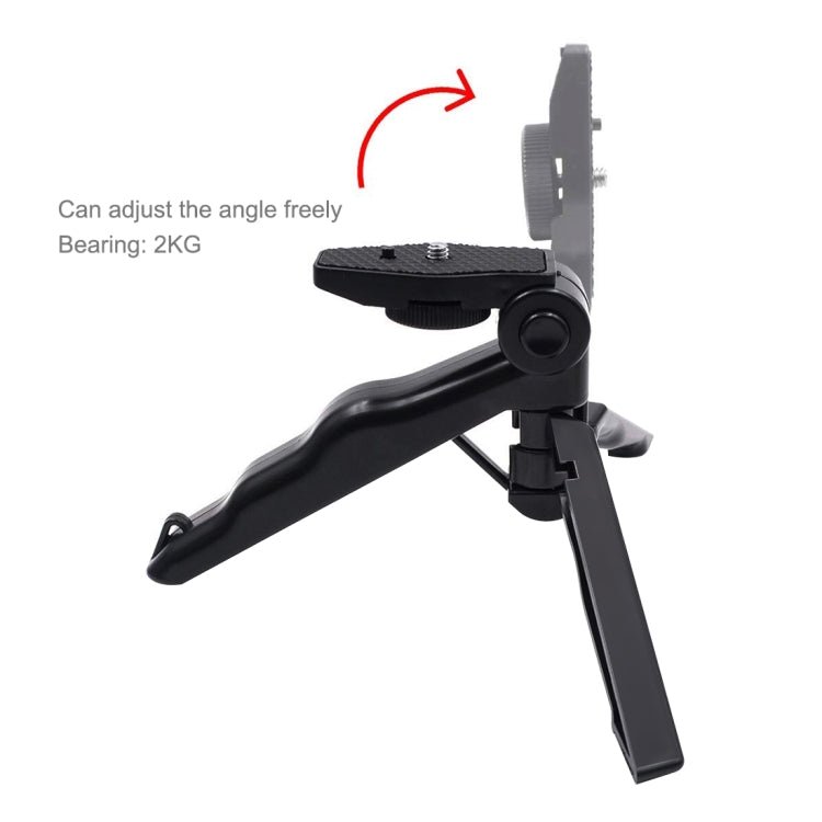 PULUZ Smartphone Fixing Clamp 1/4 inch Holder Mount Bracket + Grip Folding Tripod Mount Kits for DJI OSMO Pocket / Pocket 2, Clamp+Tripod - ORIWHIZDJI & Insta360 AccessoriesMount & HolderOsmo Pocket Accessories