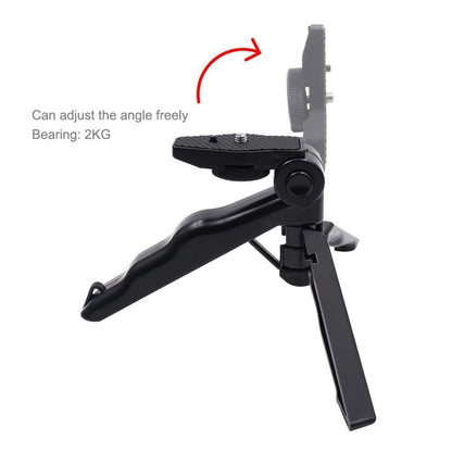 PULUZ Smartphone Fixing Clamp 1/4 inch Holder Mount Bracket + Grip Folding Tripod Mount Kits for DJI OSMO Pocket / Pocket 2, Clamp+Tripod - ORIWHIZDJI & Insta360 AccessoriesMount & HolderOsmo Pocket Accessories