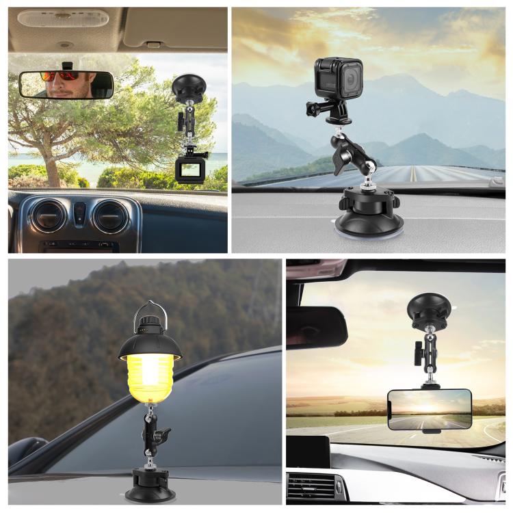 PULUZ Upgraded 1/4 inch Magic Arm Suction Cup Mount, Upgraded 1/4 inch Suction Cup Mount - ORIWHIZDJI & Insta360 AccessoriesPULUZSuction Cup Mount