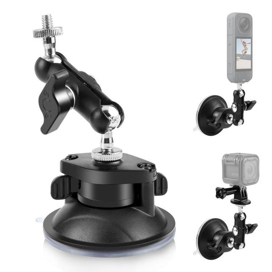 Soporte de ventosa PULUZ mejorado de 1/4 de pulgada con brazo mágico, soporte de ventosa mejorado de 1/4 de pulgada - Accesorios ORIWHIZDJI e Insta360 Soporte de ventosa PULUZ