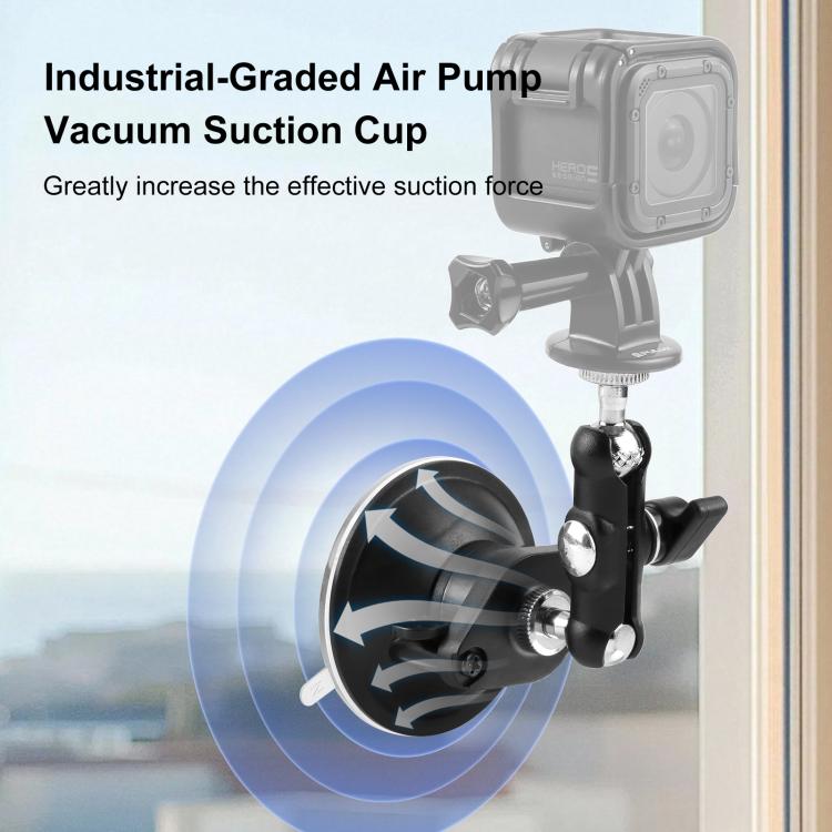 PULUZ Upgraded 1/4 inch Magic Arm Suction Cup Mount, Upgraded 1/4 inch Suction Cup Mount - ORIWHIZDJI & Insta360 AccessoriesPULUZSuction Cup Mount