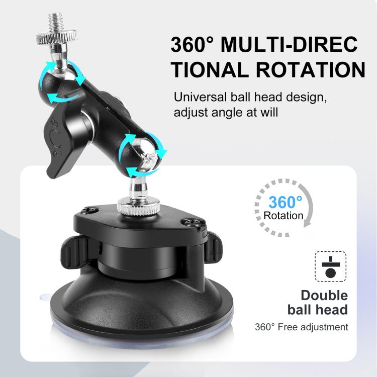 PULUZ Upgraded 1/4 inch Magic Arm Suction Cup Mount, Upgraded 1/4 inch Suction Cup Mount - ORIWHIZDJI & Insta360 AccessoriesPULUZSuction Cup Mount