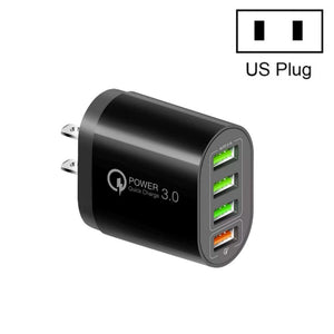 QC - 04 QC3.0 + 3 x USB 2.0 Multi - ports Charger for Mobile Phone Tablet, US Plug, US Plug - ORIWHIZ