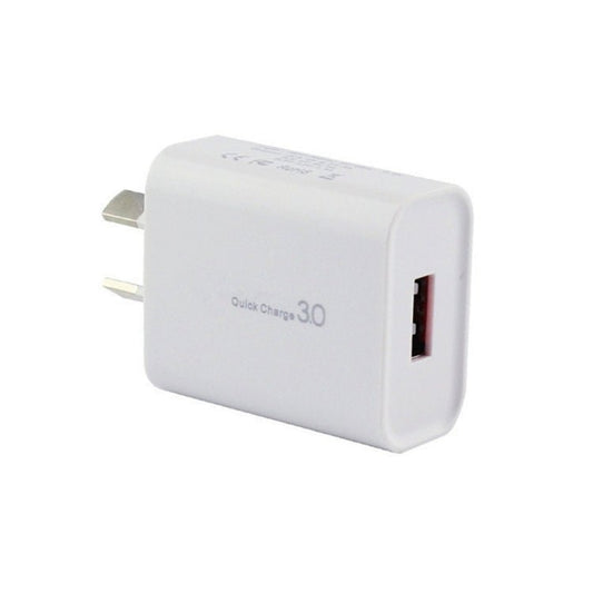 QC 3.0 18W 3A Single USB Interface Charger, AU Plug - ORIWHIZ