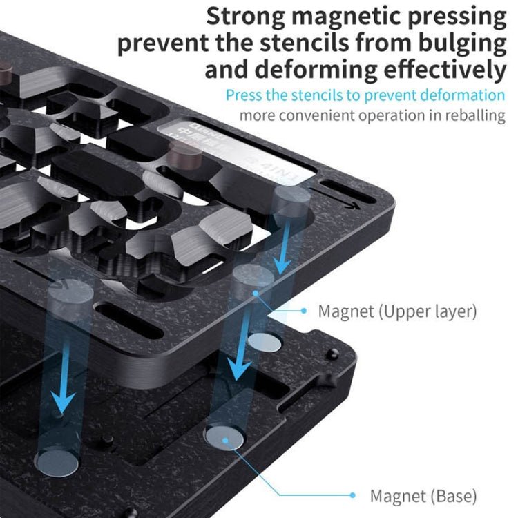 Qianli 4 in 1 Middle Frame Reballing Platform For iPhone 12 / 12 Pro / 12 Mini / 12 Pro Max, For iPhone 12 / 12 Pro / 12 Mini / 12 Pro Max - ORIWHIZ