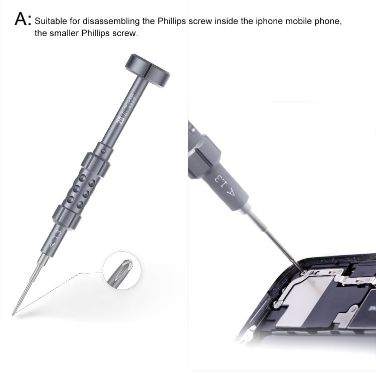 QIANLI 5 in 1 Multi - purpose 2D Grenade Magnetic Screwdriver Set, 2D - ORIWHIZ