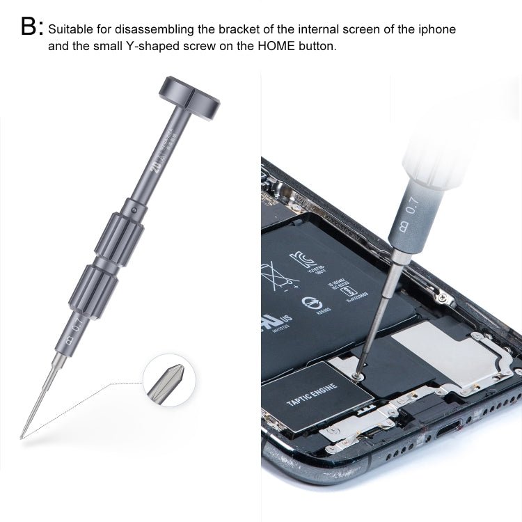 QIANLI 5 in 1 Multi - purpose 2D Grenade Magnetic Screwdriver Set, 2D - ORIWHIZ