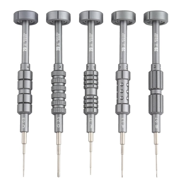 QIANLI 5 in 1 Multi - purpose 2D Grenade Magnetic Screwdriver Set, 2D - ORIWHIZ