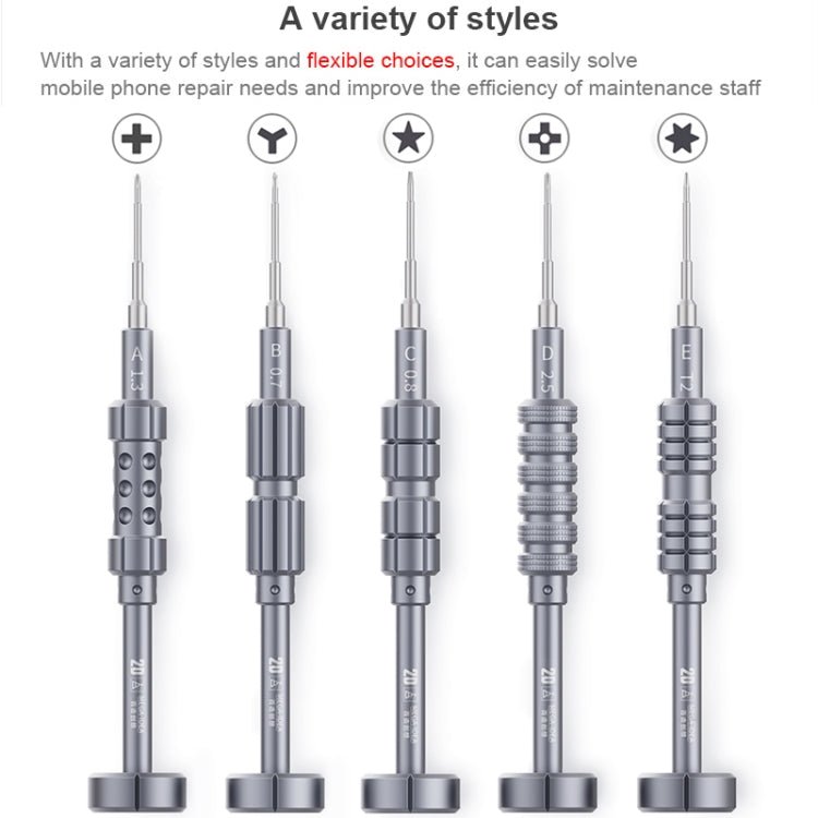 QIANLI 5 in 1 Multi - purpose 2D Grenade Magnetic Screwdriver Set, 2D - ORIWHIZ