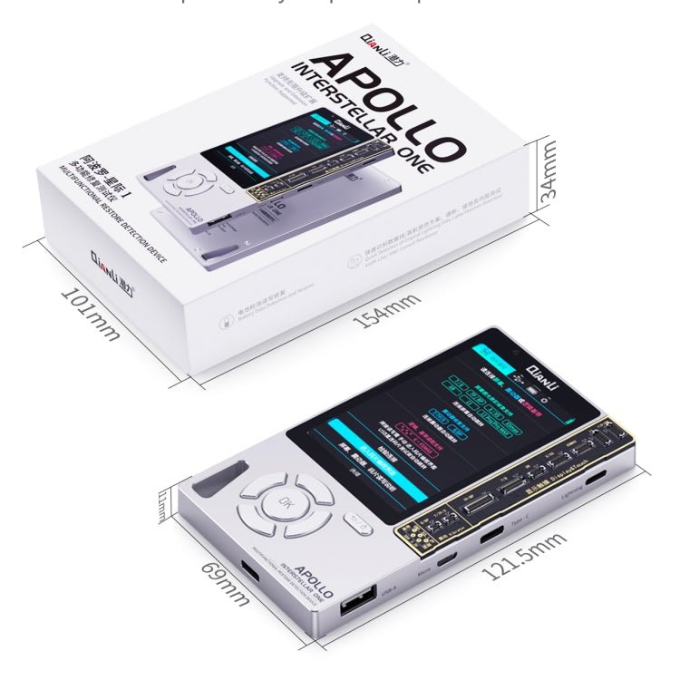 Qianli Apollo Interstellar One Multifunctional Restore Detection Device (International Edition) For iPhone 11/11 Pro Max/11 Pro/X/XS/XS Max/XR/8/8 Plus/7/7 Plus, Restore Detection - ORIWHIZ