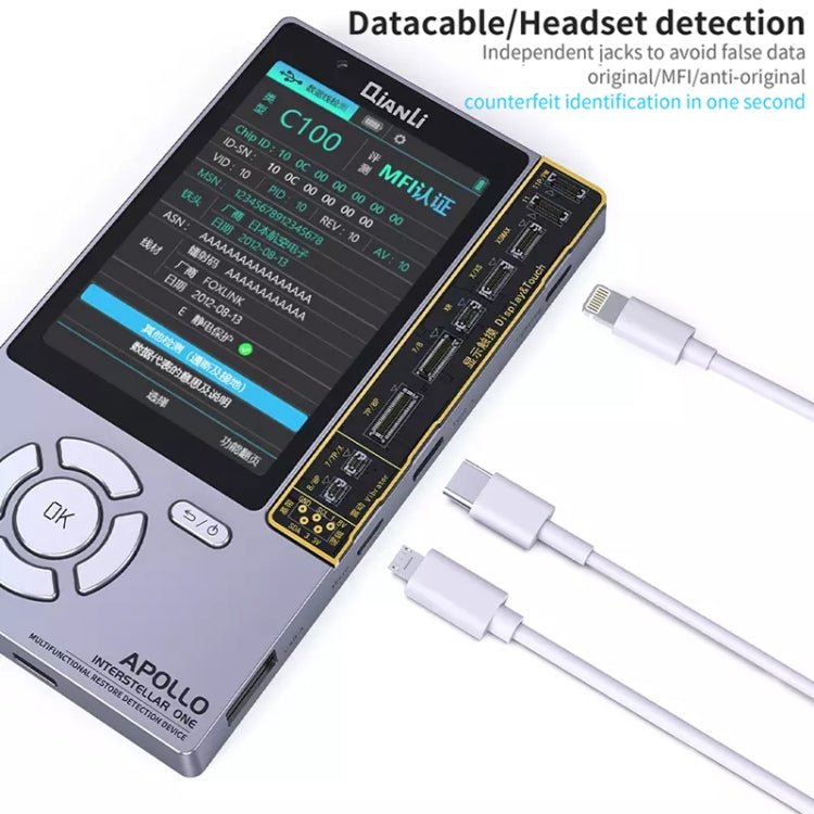 Qianli Apollo Interstellar One Multifunctional Restore Detection Device (International Edition) For iPhone 11/11 Pro Max/11 Pro/X/XS/XS Max/XR/8/8 Plus/7/7 Plus, Restore Detection - ORIWHIZ