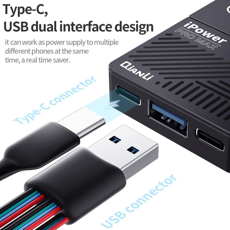 QianLi Generation 7th iPower Pro Max DC Power Control Test Cable for iPhone 6 - 14 Series - ORIWHIZ