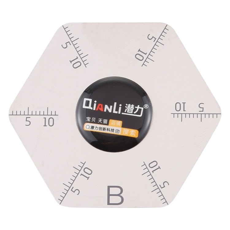 Qianli Hexagram Shape Pry Opening Tool With Scales, Hexagram - ORIWHIZ
