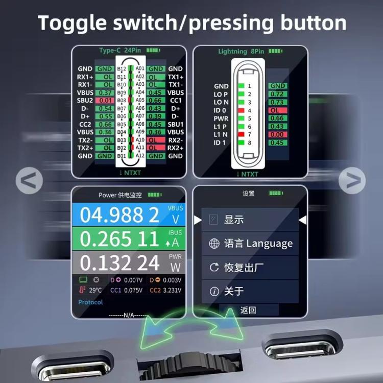 Qianli iBridge A3 Tail Plug Comprehensive Analysis Tester for Lightning & Type - C Interface Devices, Qianli iBridge A3 - ORIWHIZ