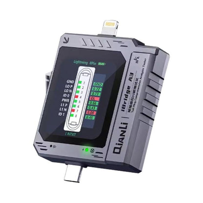 Qianli iBridge A3 Tail Plug Comprehensive Analysis Tester for Lightning & Type - C Interface Devices, Qianli iBridge A3 - ORIWHIZ