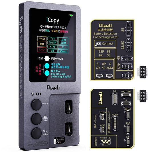 Qianli iCopy Plus 2 in 1 LCD Screen Original Color Repair Programmer For iPhone, 2 in 1 For iPhone 6 - 12 Series - ORIWHIZ
