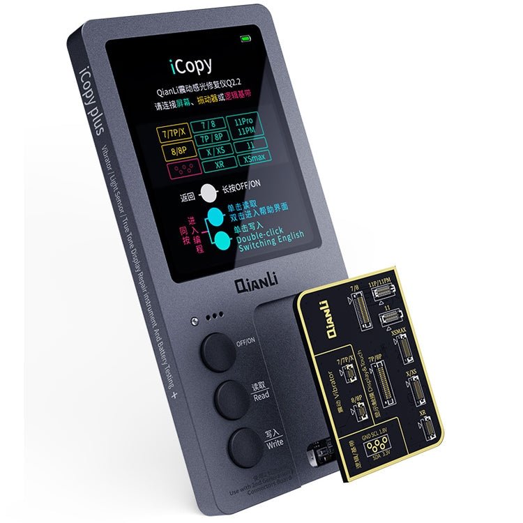 Qianli iCopy Plus 2 in 1 LCD Screen Original Color Repair Programmer For iPhone, 2 in 1 For iPhone 6 - 12 Series - ORIWHIZ