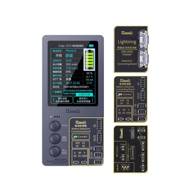 Qianli iCopy Plus 3 in 1 LCD Screen Original Color Repair Programmer For iPhone, 3 in 1 For iPhone 6 - 12 Series - ORIWHIZ