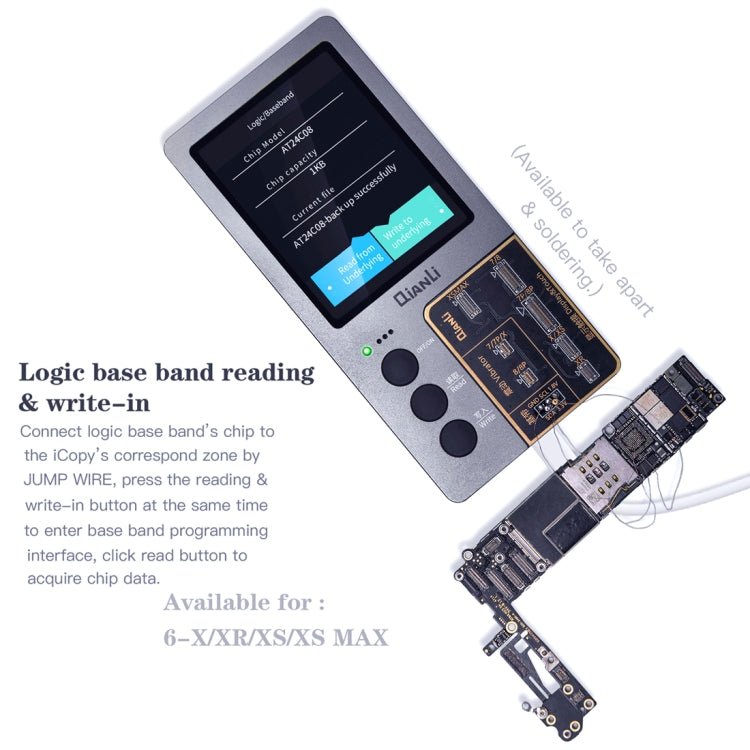 Qianli iCopy Plus 3 in 1 LCD Screen Original Color Repair Programmer For iPhone, 3 in 1 For iPhone 6 - 12 Series - ORIWHIZ